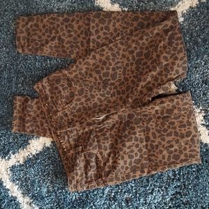 Animal print super high rise jegging